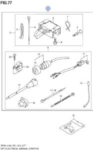 Suzuki Battery Charging Kits DF8A and DF9.9A (click for enlarged image)